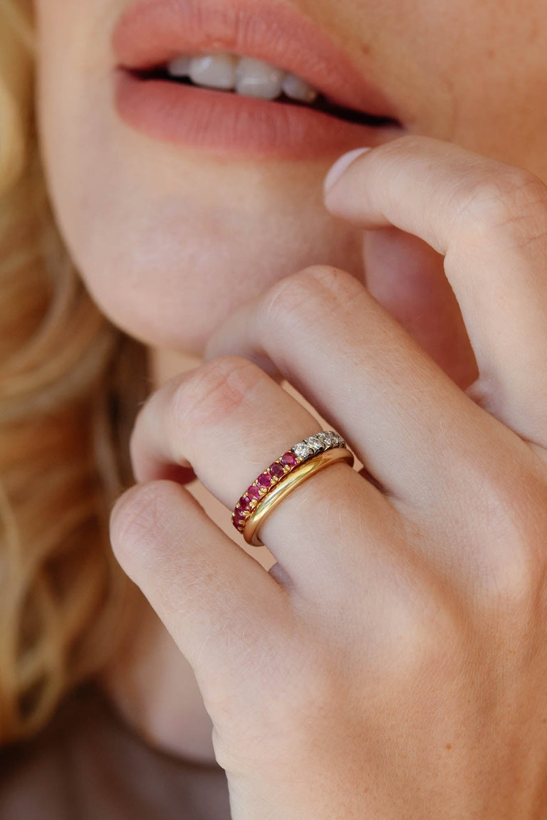 Day & Night Old Miner with Rubies