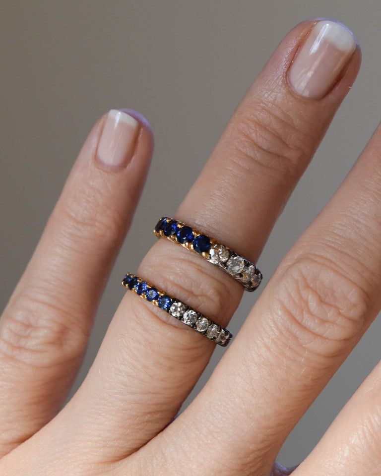 Large Day & Night Old Miner with Sapphires