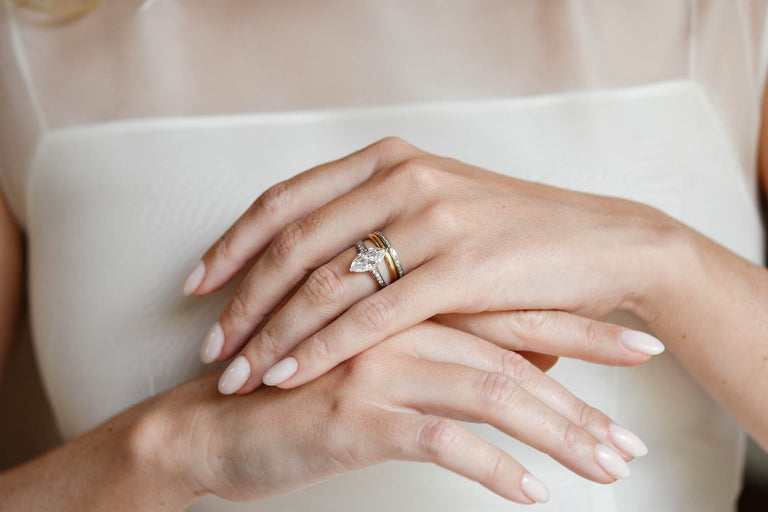 marquise cut diamond vintage engagement rings