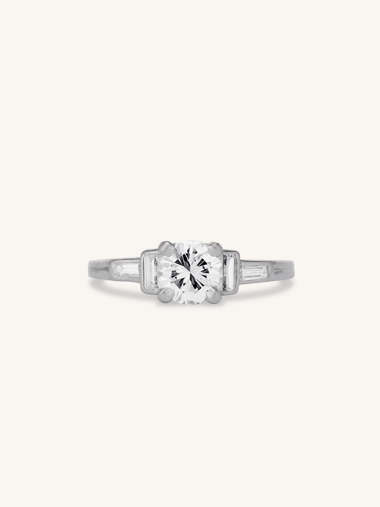 Midcentury Tiffany & Co. Round Brilliant Solitaire