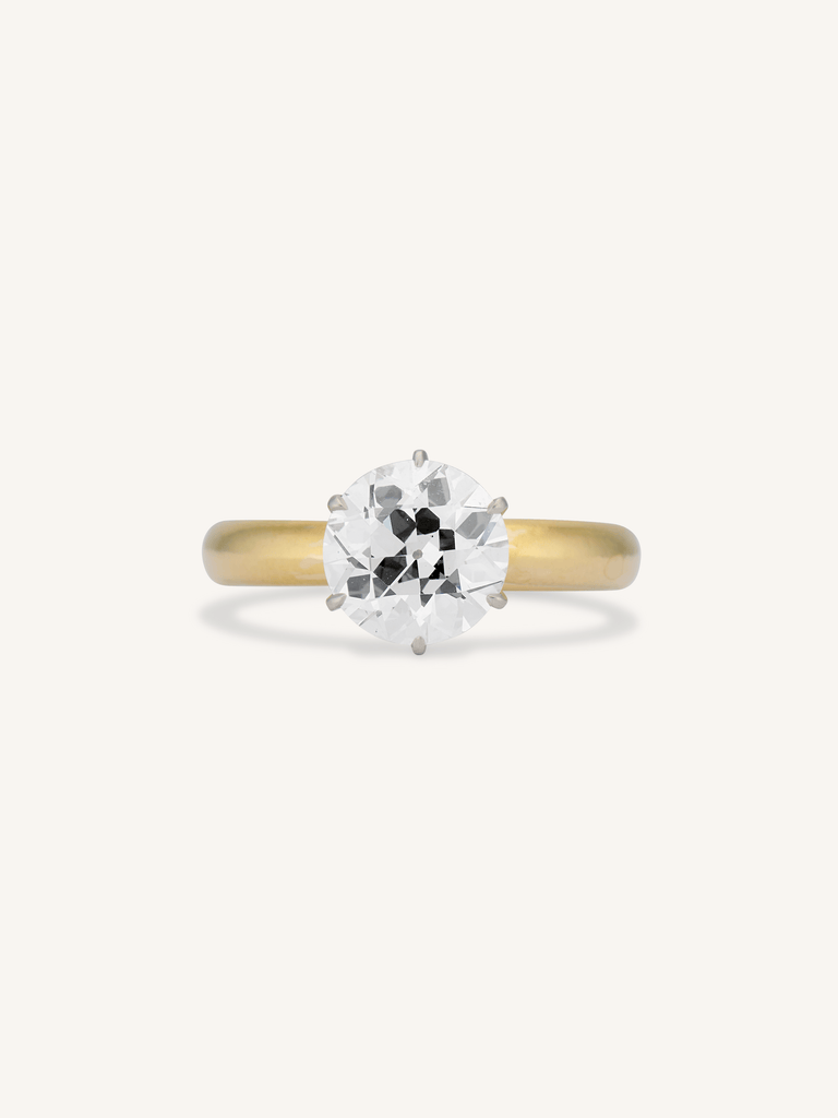 Tiffany & Co. 2.02 Carat Old European Cut Diamond Solitaire Vintage Engagement Ring